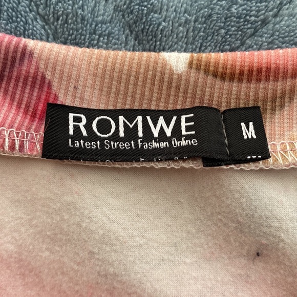 🌹 Beautiful and delicate roses  multi color long sleeve top - Picture 2 of 7